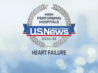 U.S. News & World Report High Performing Hospital Award Heart Failure