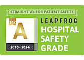 Nationally Recognized - Leapfrog Hospital Safety Grade