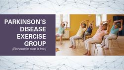 Parkinon's Disease Exercise Group