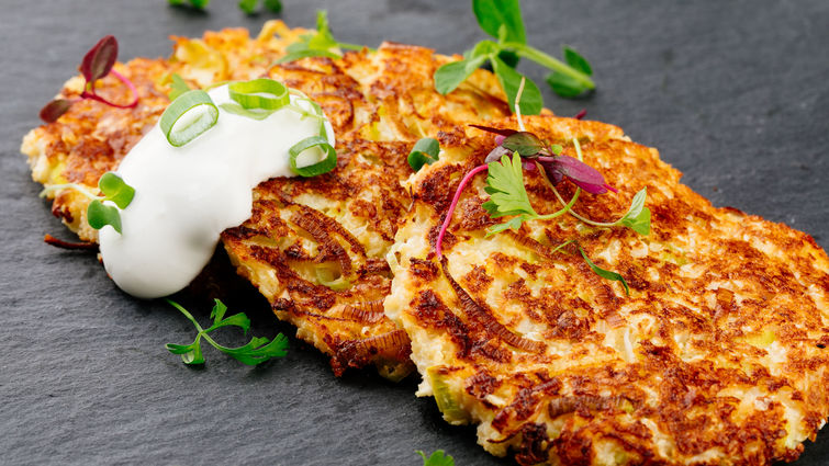 Cauliflower Cheddar Pancakes