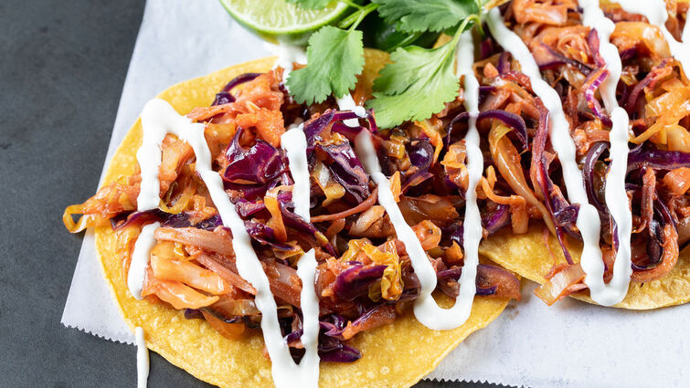 Jackfruit Tinga Tostadas