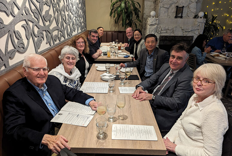 Group Dinner Charles & Nancy Sims Institute