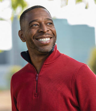 African-American man smiling