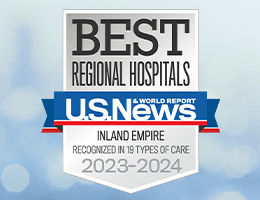 Ranked Among Best Hospitals in the Riverside - San Bernardino Metro Area 