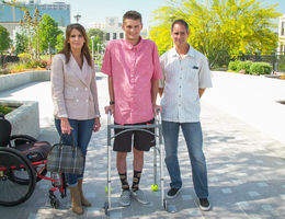 Spinal cord surgery patient Alexander Harris