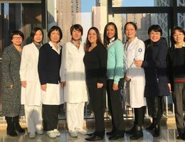 chinese zuch nursing team standing together