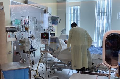 COVID care in the new Dennis and Carol Troesh Medical Campus
