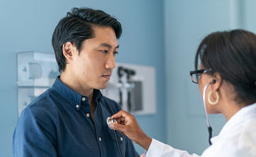 Doctor checking patient