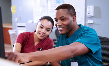 male and female nurse station