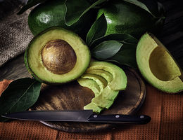 avocado cut open