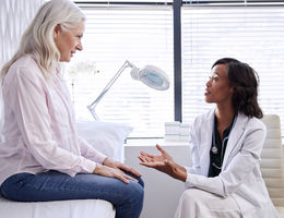 doctor and patient talking