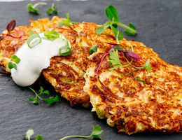 Cauliflower Cheddar Pancakes