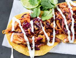 Jackfruit Tinga Tostadas