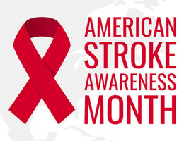 Stroke Awareness month and ribbon