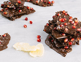 Dark Chocolate Pomegranate Bark