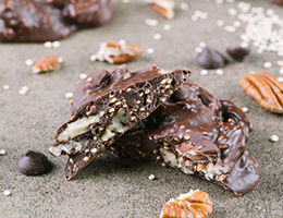 Toasted Quinoa Pecan Clusters 